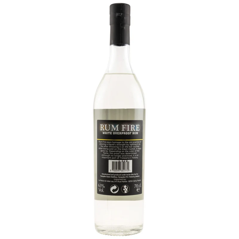 HAMPDEN - Rum Fire - 63% Vol.