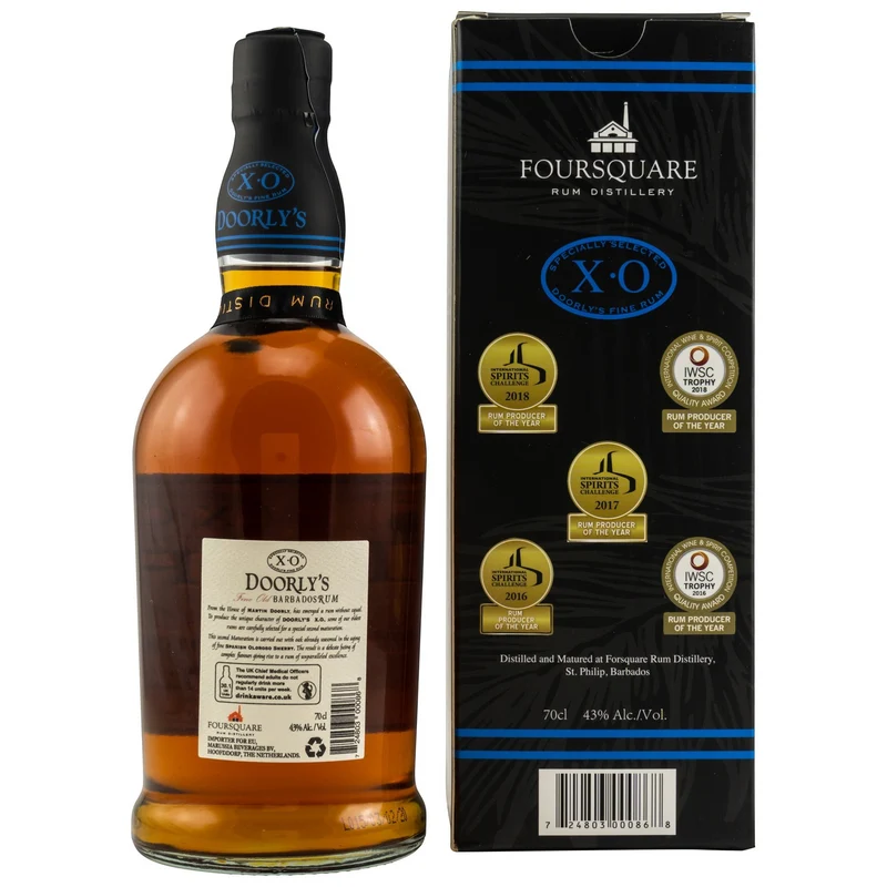 DOORLYS - XO Fine Old Barbados Rum - 43% Vol.