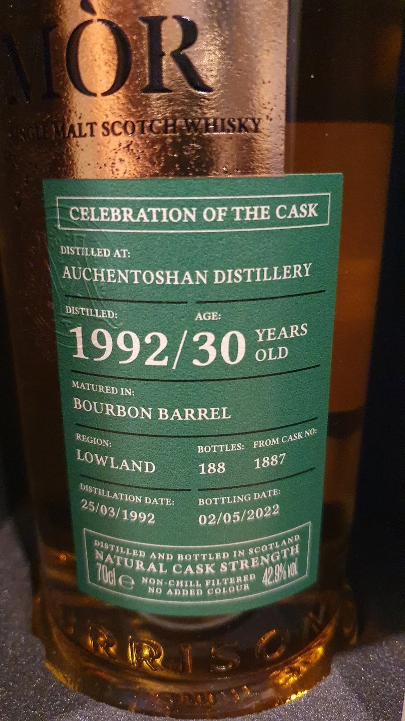 X Auchentoshan 1992 Bourbon Barrel 0,7l 42,9% vol COC Carn Mor Celebration of the Cask Whisky Lowland