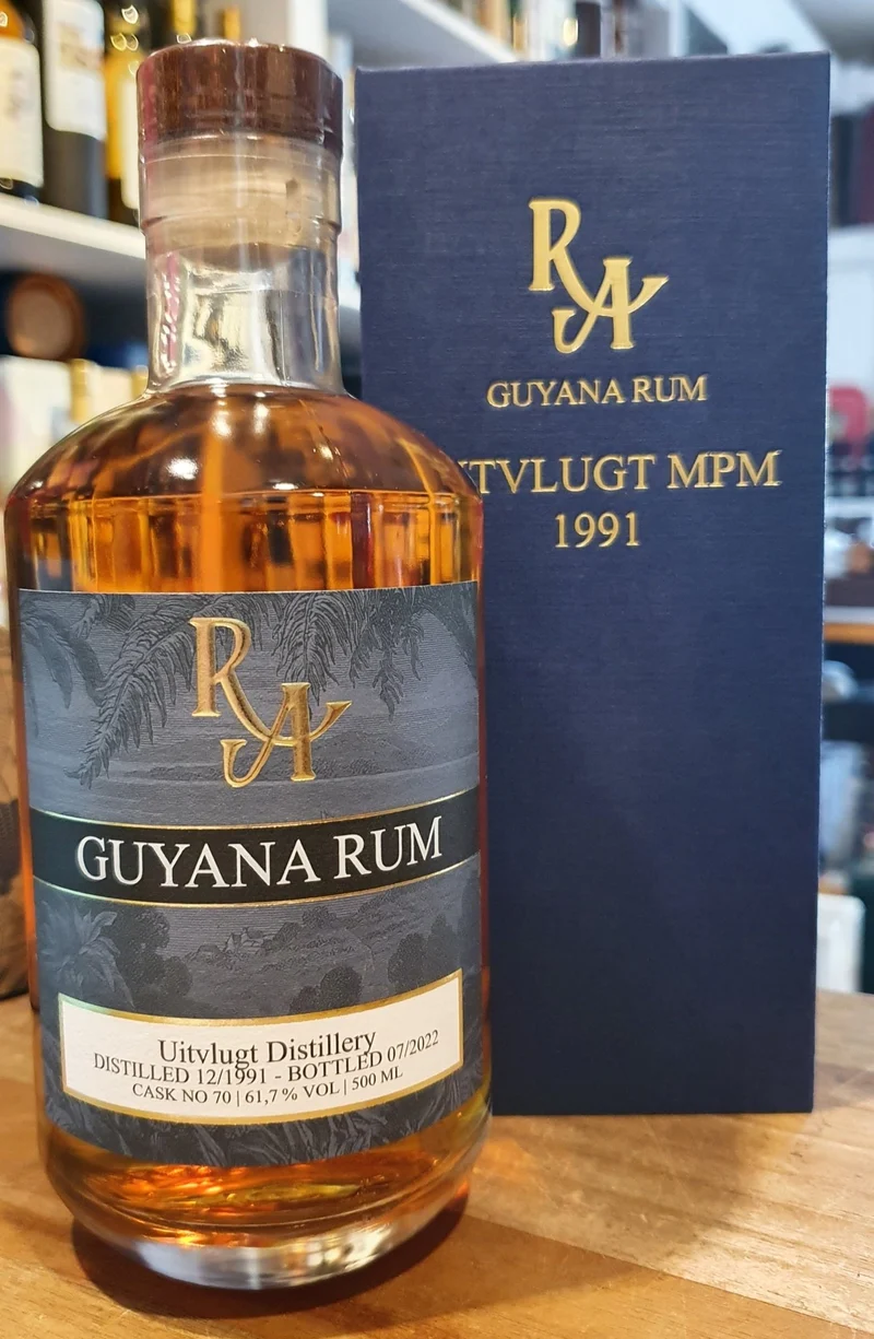 RA Guyana 1991 MPM 2022 30y Uitvlugt Dist. 0,5l 61,7%vol. #70 Single Cask Rum Artesanal