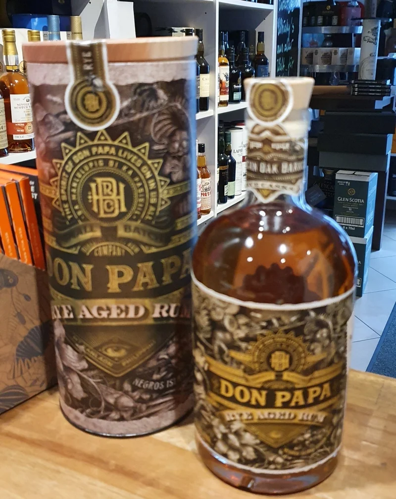Don Papa Rum Rye American oak cask mit Dose Box limitierte Edition 0,7 45%vol.