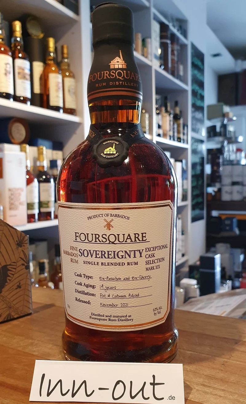 Foursquare Sovereignty 2007 #8 #8 Barbados Rum Exceptional collection 62 % vol. 0,7l ecs