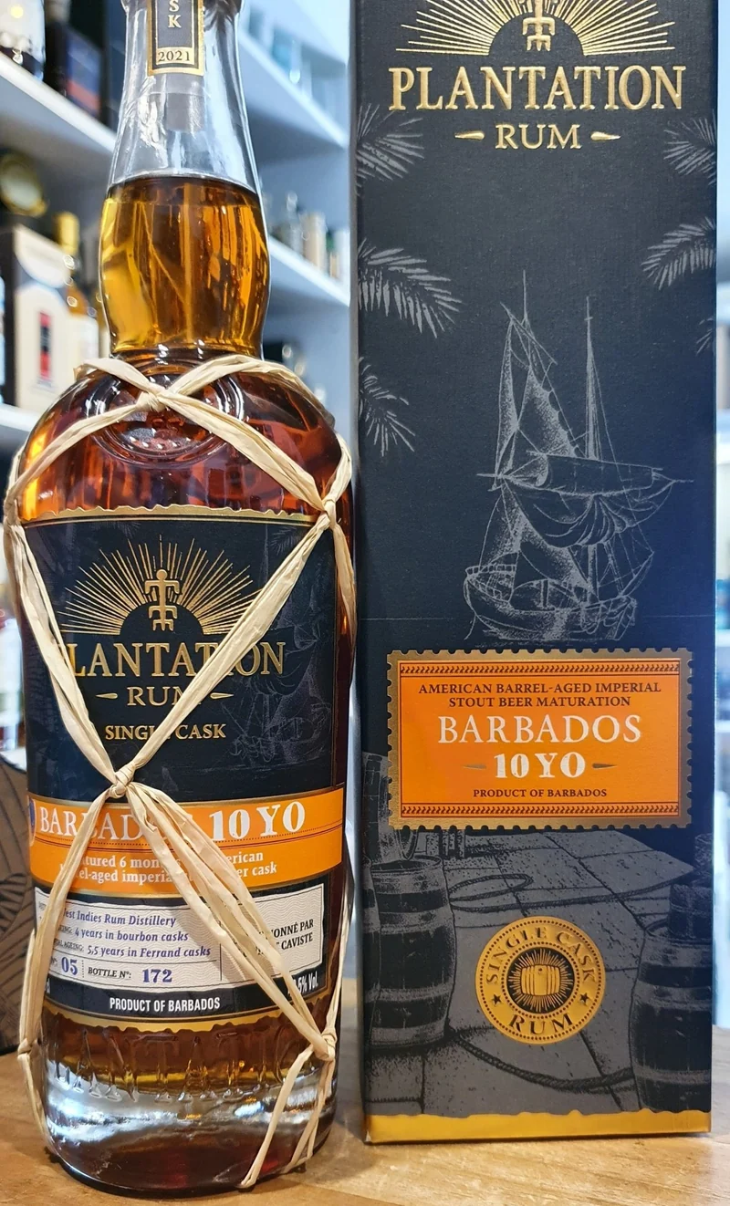 Plantation Barbados 2021 Brooklyn Imperial cask 10 y XO 0,7l 48,5% vol. single cask Rum Planteray