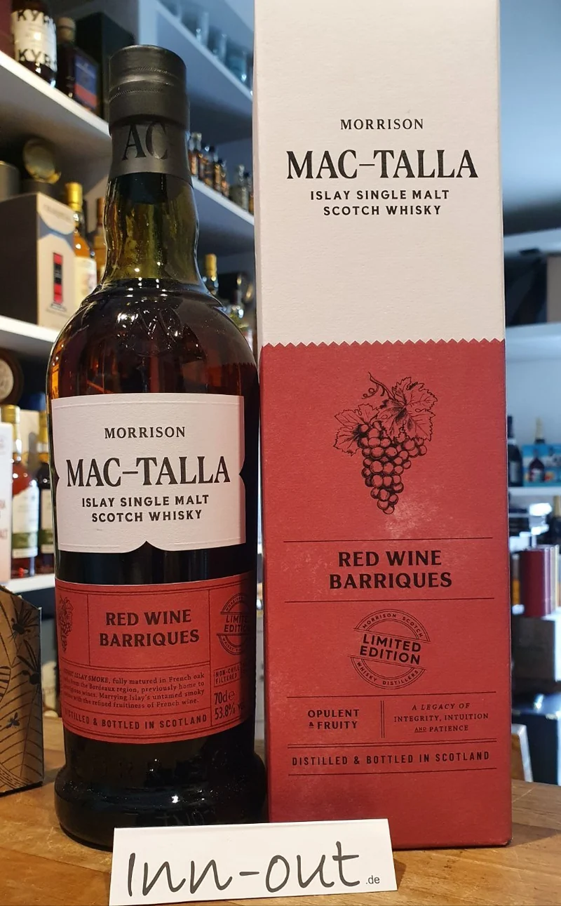 Mac-Talla red wine barriques limited edition Whisky 0,7l 53,8% vol. Morrison