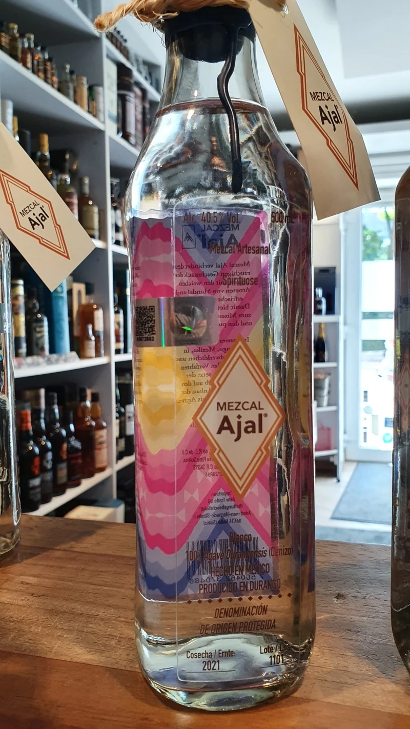 Mezcal Ajal blanco 2021 0.5l Flasche 40,5% vol.