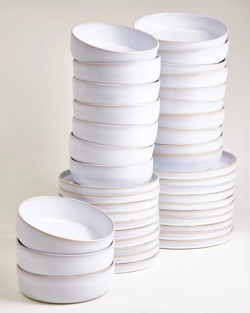 Cordoama Geschirr-Set modern weiß 40-teilig