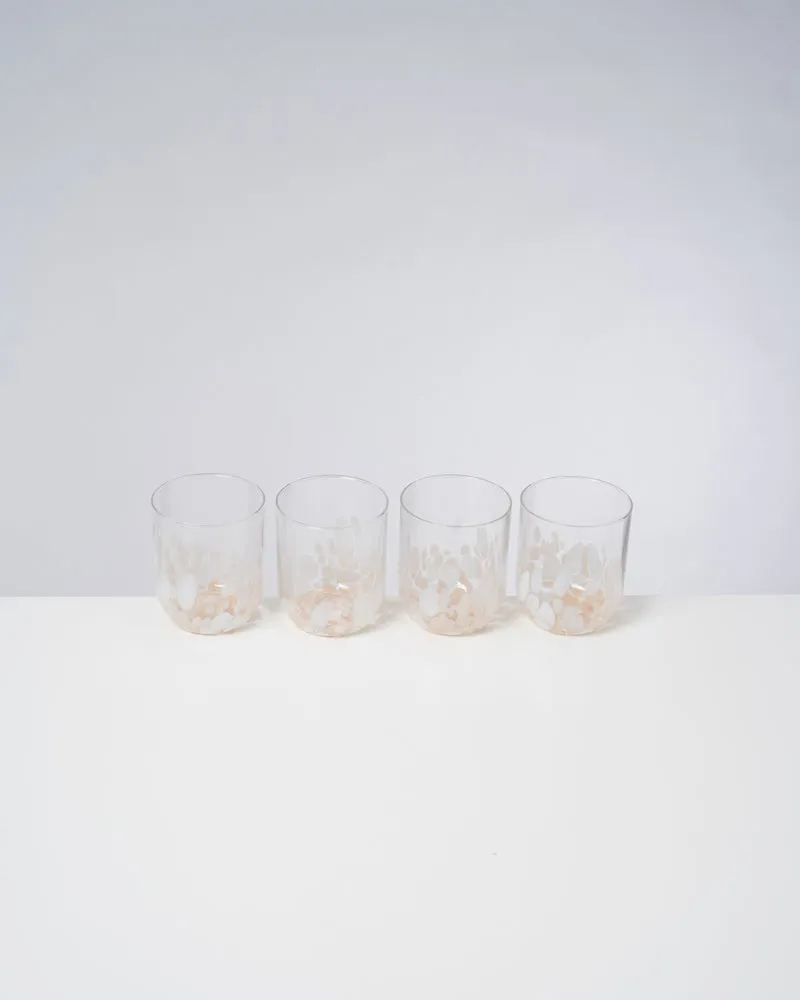 Alegria Glas groß sand 4er-Set