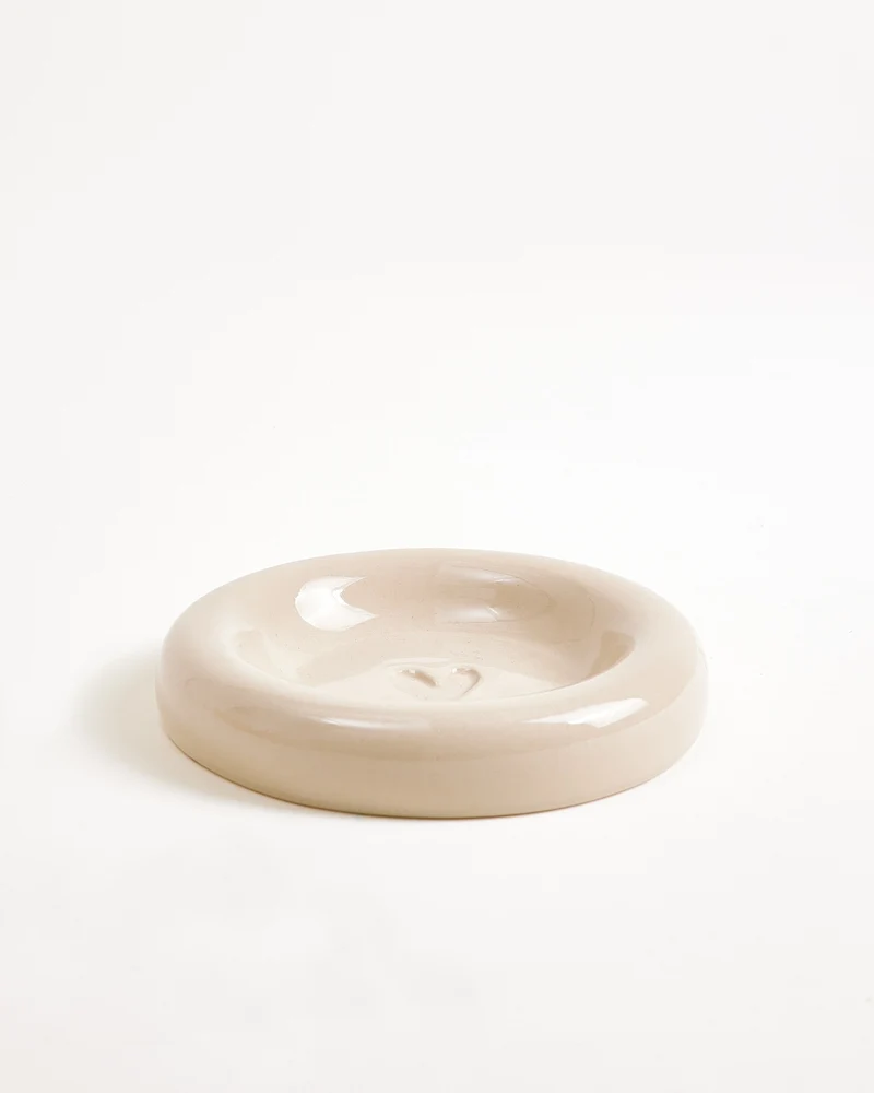 Seia Tasse & Untertasse Herz sand