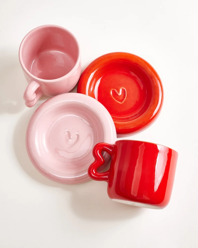 Seia Geschenk-Set rosa rot 5-teilig