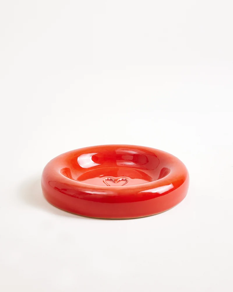 Seia Tasse & Untertasse Herz rot