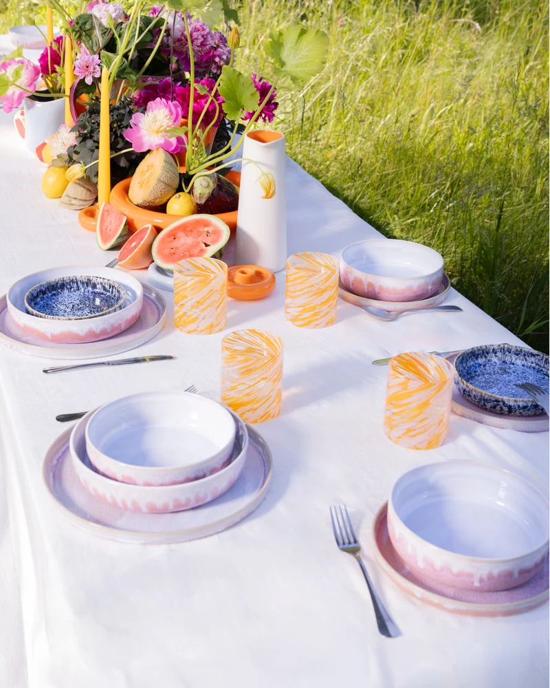Cordoama Geschirr-Set modern rosé 40-teilig