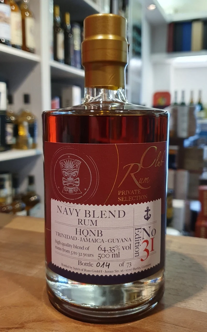 Rumclub Ed. 31 Trinidad Jamaica Guyana blend 64,35% vol. 0,5l Single cask Rum club