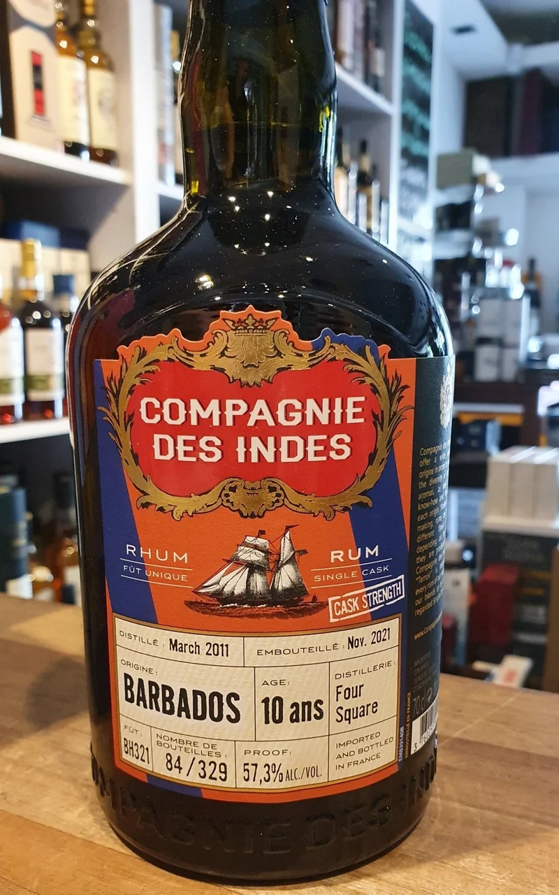 X Compagnie des Indes Foursquare 2011 Barbados 10 y cdi Single Cask Rum 57,3% vol. 0,7l