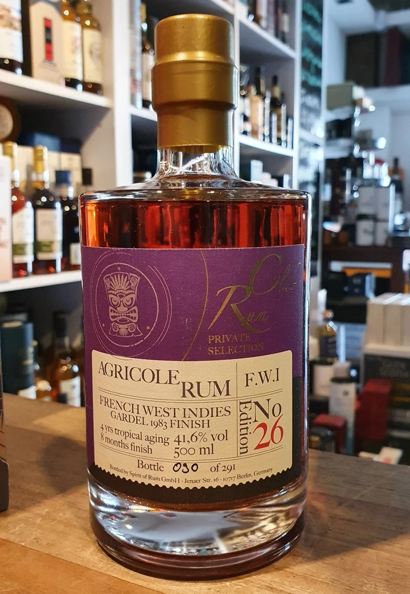 Rumclub Ed. 26 Ex-GARDEL von 1983 41,6% 0,5L French west indies Rhum Agricole rum club