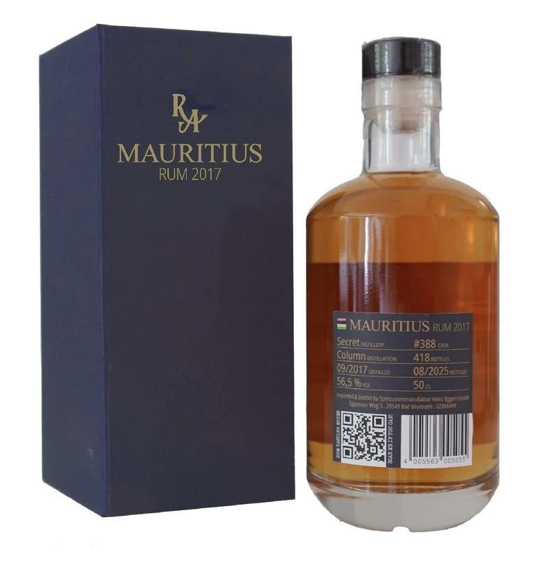 RA Mauritius 2017 2025 0,5l 56,5 % vol. single cask Rum #388 Artesanal