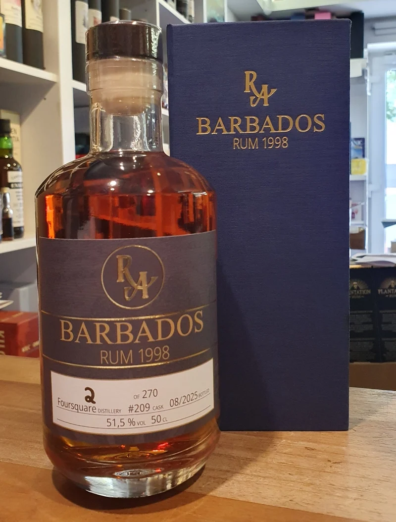 Foursquare 1998 RA Barbados 0,5l 51,5 % vol. Artesanal Rum Single Cask #209