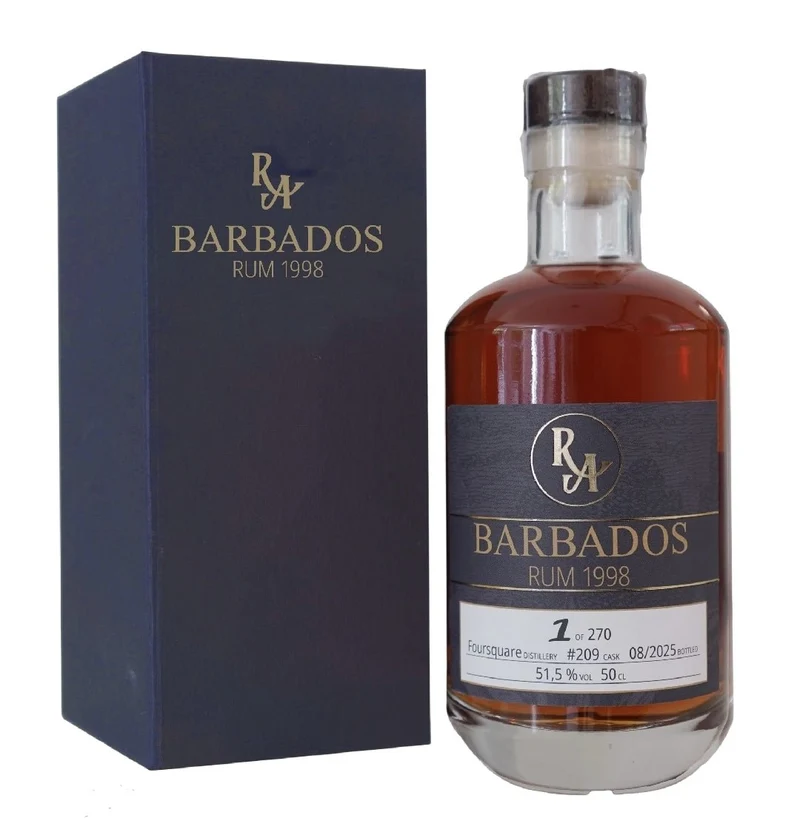 Foursquare 1998 RA Barbados 0,5l 51,5 % vol. Artesanal Rum Single Cask #209