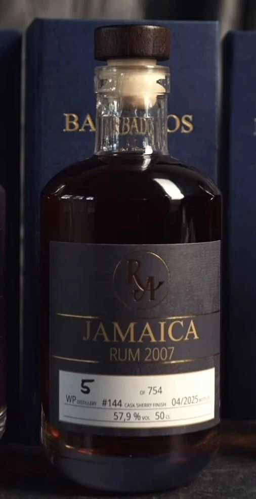 RA "Jamaica Rum 2007" WP 2025 Single sherry cask 0,5l 57,9 % vol. Rum Artesanal #144
