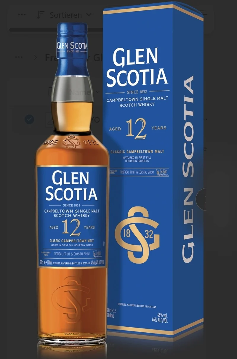 X Glen scotia 12 y unpeated 0,7l 46 %vol. WhiskyTropical Fruit & Coastal Spray