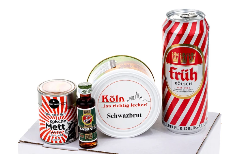 Kölsches Survival-Paket mit Kölsch, Schwarzbrot & Kabänes – typisch Köln!