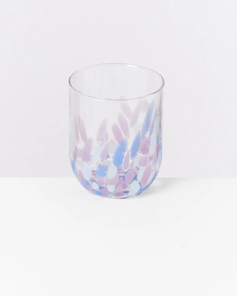 Alegria Glas groß lila blau 4er-Set