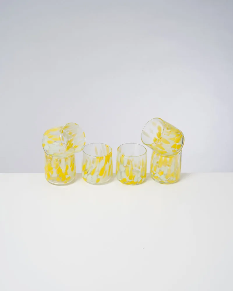 Alegria Glas klein gelb sand 6er-Set