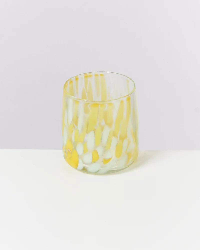 Alegria Glas klein gelb sand 6er-Set