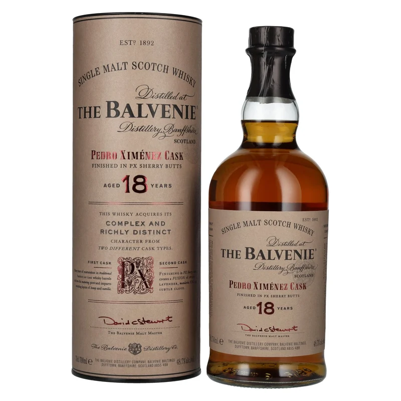 The Balvenie 18 Years Old Pedro Ximénez Cask 48,7% Vol. 0,7l in Geschenkbox