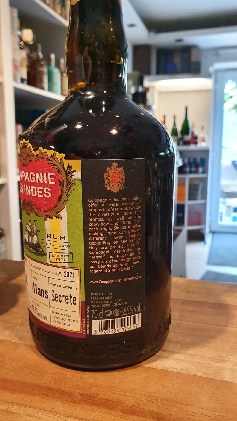 Compagnie des Indes Central america 2009 0,7l 11 y 56,9%vol. cdi cu Rhum Rum Fassabfüllung ba Sonderedition limitiert auf ein Fass