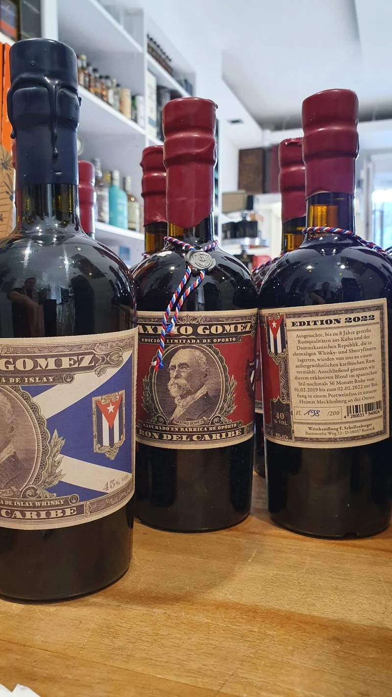 Maximo Gomez Rum Port fass gel. 40% vol. 0,5l
