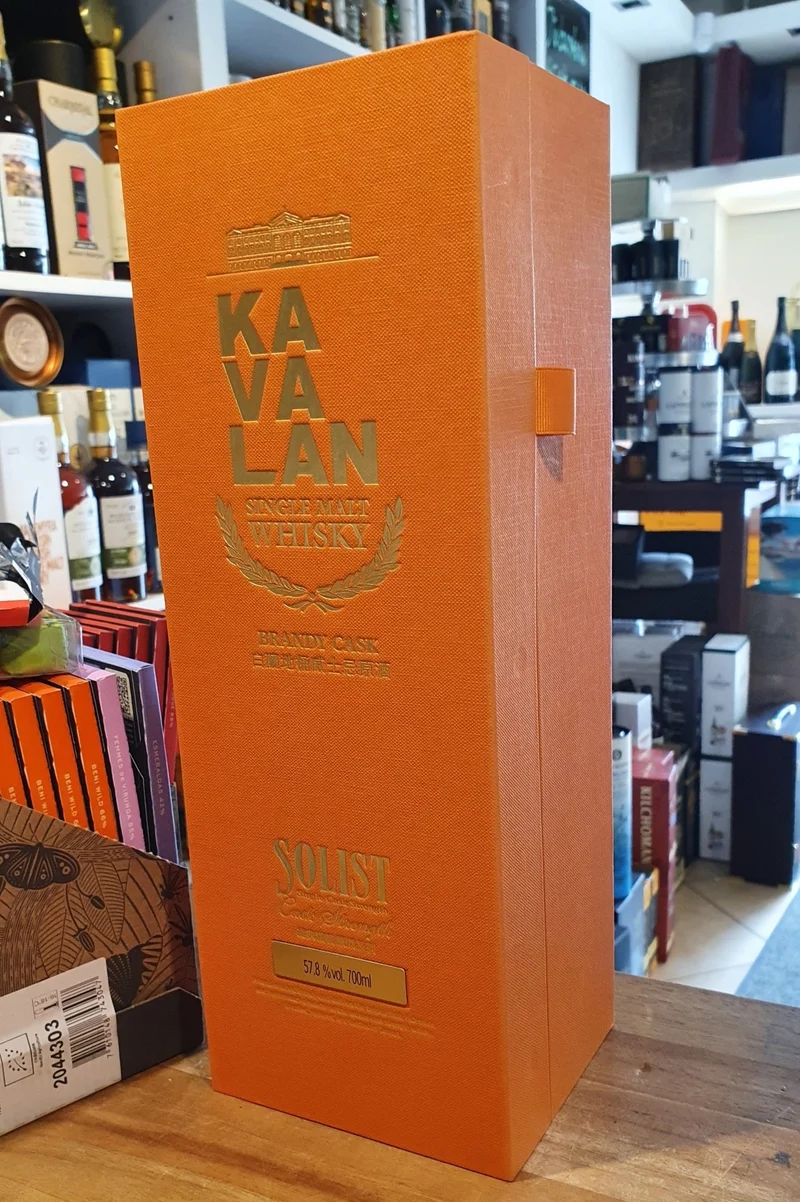 X Kavalan Solist Brandy Cask 2014 0.7l Fl 57,8%vol. Taiwan Whisky #29001A eckig