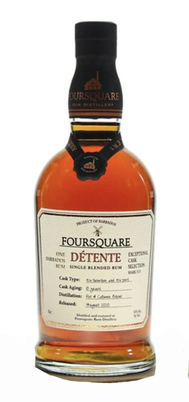 Foursquare 2010 Detente Barbados #17 51% vol. 0,7l ecs Rum