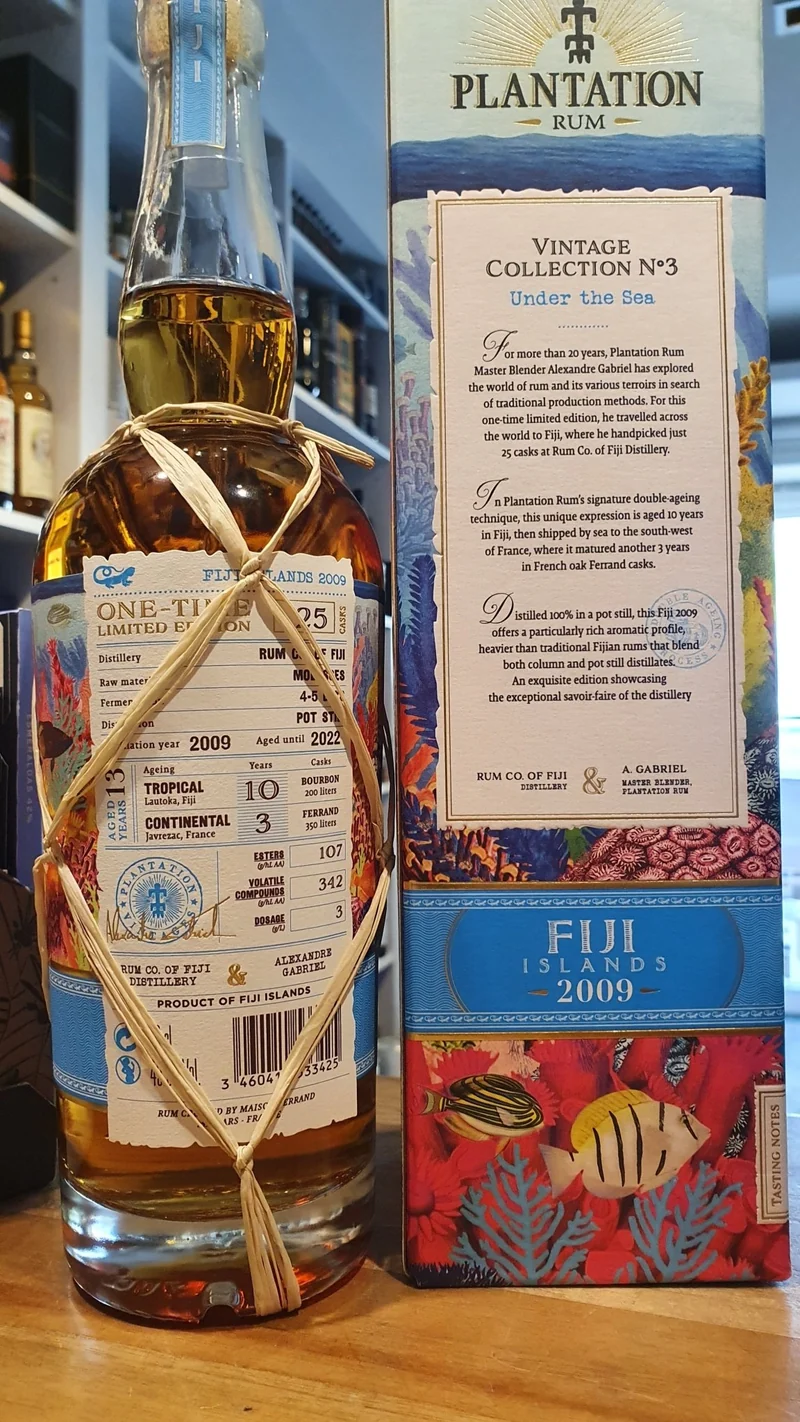 Plantation one time Fiji 2009 2022 0,7l 49,5% vol. limited Edition Rum Planteray