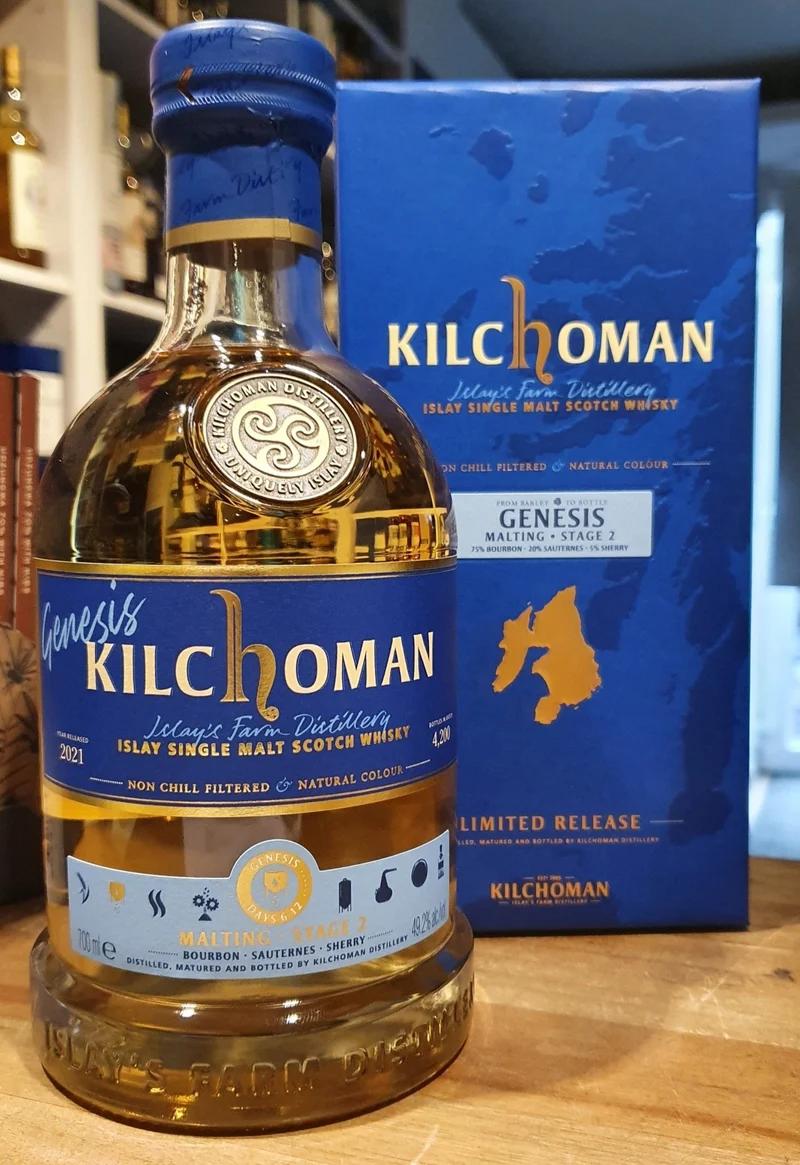 Kilchoman Genesis 2 bourbon sauternes sherry 2021 0,7l 49.2 % vol. Whisky