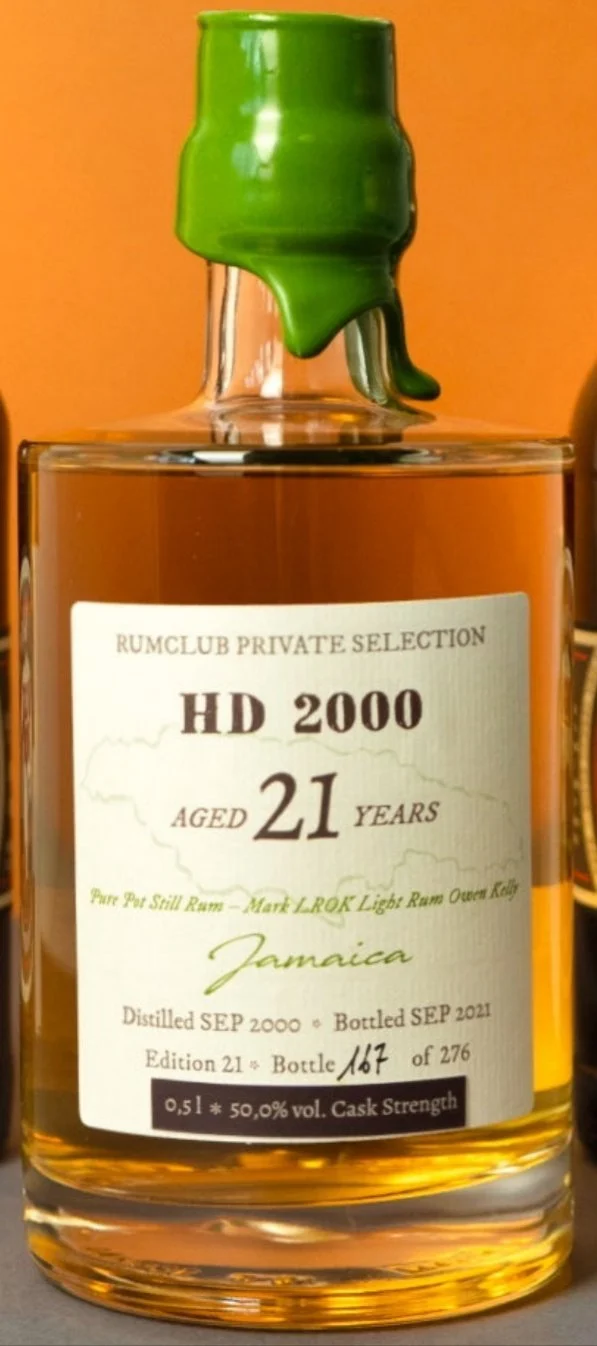 Rumclub Ed. 21 Hampden HD 2000 Jamaica 50% vol. 0,5l Single cask Rum club Jamaika