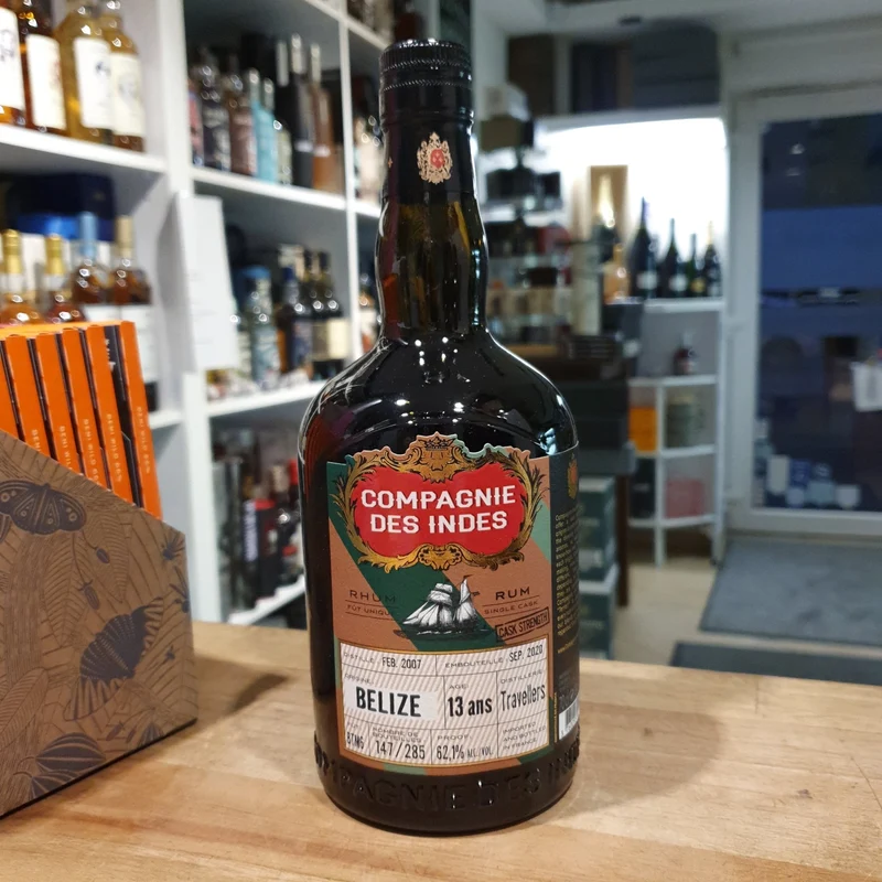Compagnie des Indes Belize 2007 Travellers Dist 13 YO 62,1% vol. 0,7l Rum
