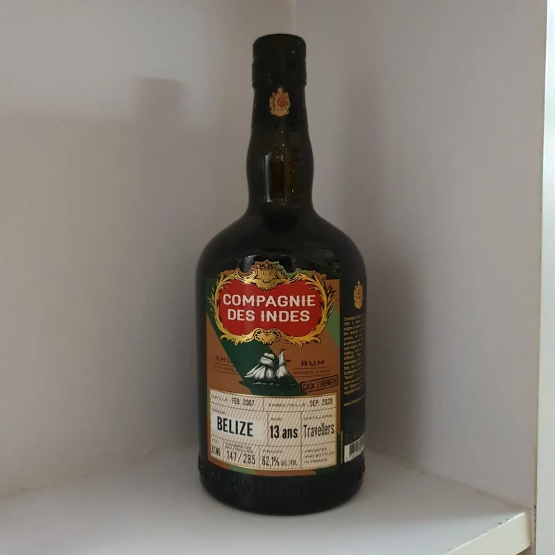 Compagnie des Indes Belize 2007 Travellers Dist 13 YO 62,1% vol. 0,7l Rum