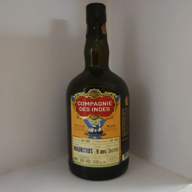 Compagnie des Indes Mauritius Secret Dist. 9 YO 42% vol. 0,7l cdi Rum
