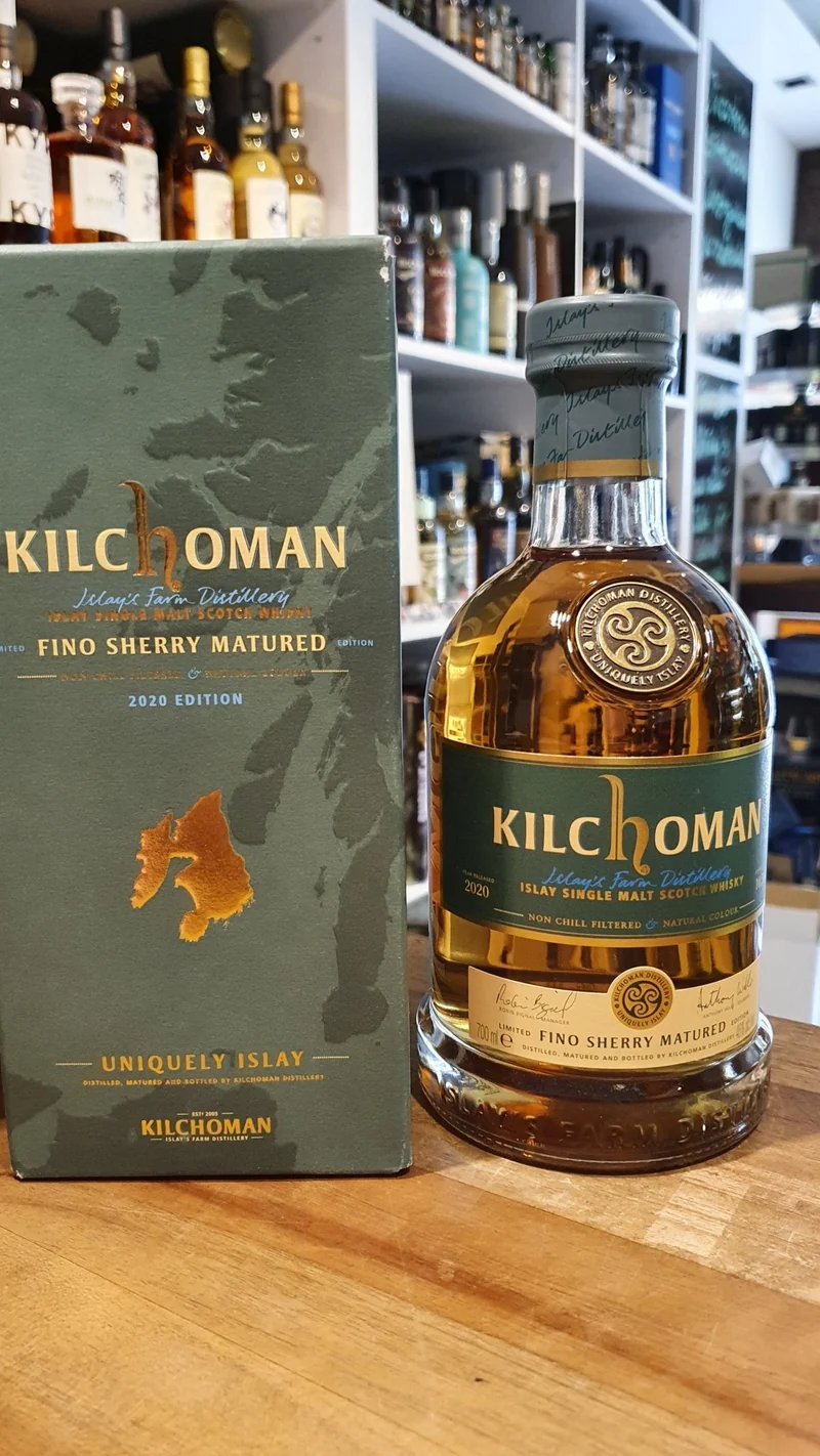 X Kilchoman 2016 100% Fino Sherry single cask whisky 0,7l 46 % vol.