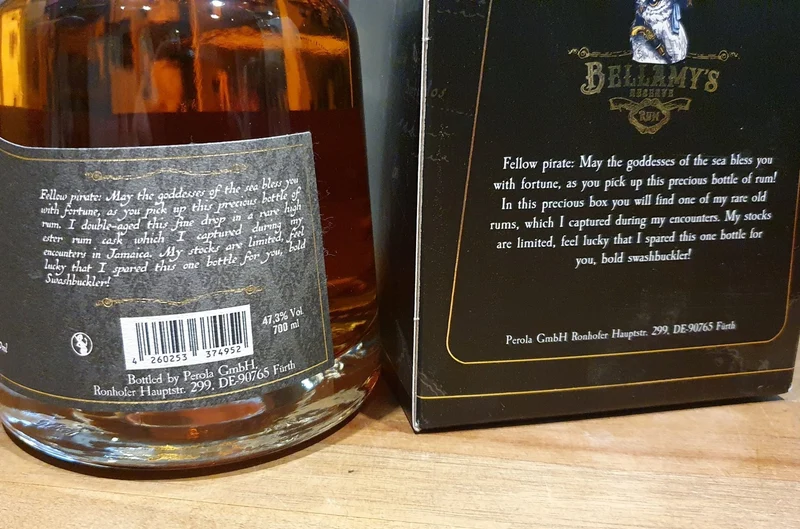 X Bellamy's Rum 10th Edition Jam. High Ester cask 0,7l 47.3%vol.