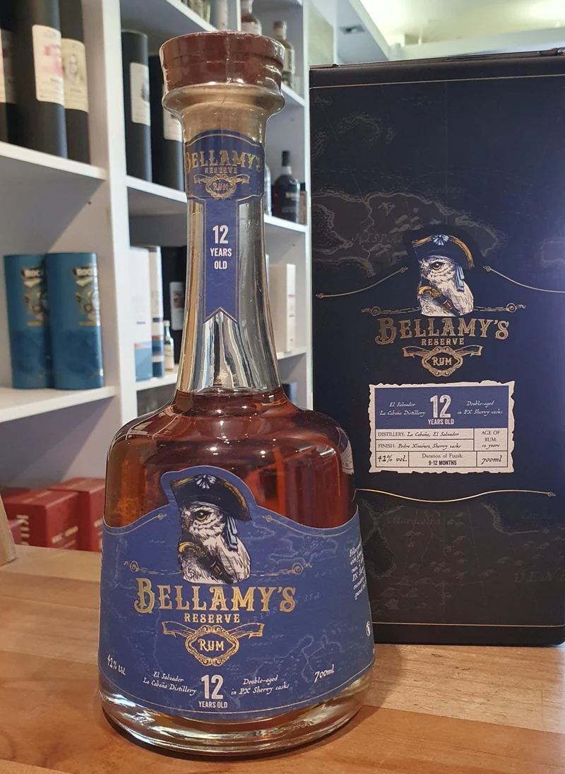 X Bellamys Reserve 12 jahre sherry cask MIT Dose 0,7l 42% vol. mit GP Rum el salvador
