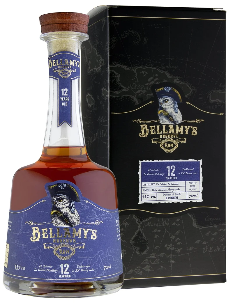 X Bellamys Reserve 12 jahre sherry cask MIT Dose 0,7l 42% vol. mit GP Rum el salvador