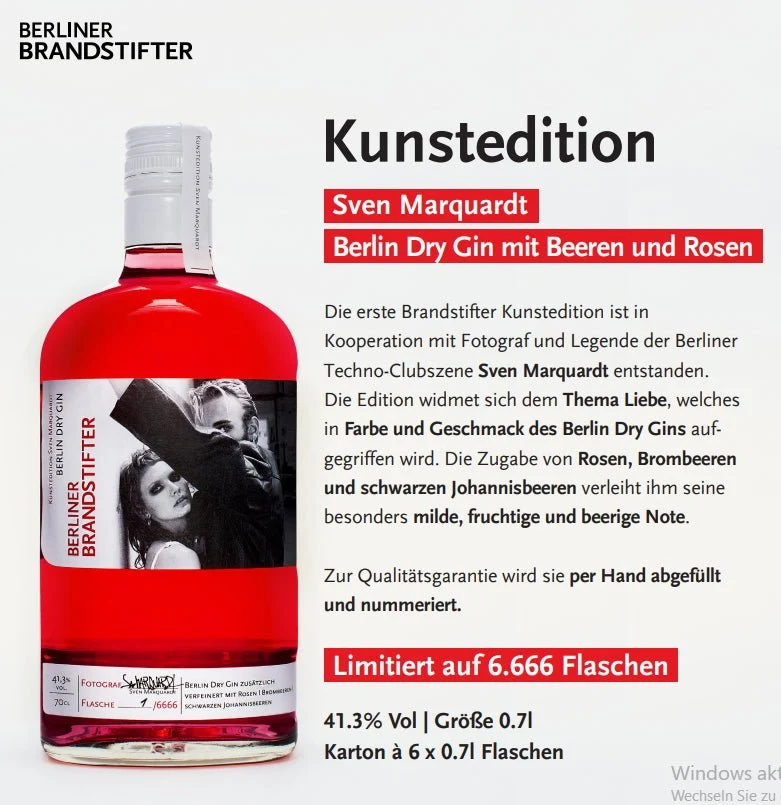 Brandstifter Gin Kunst Edition 0,7l 41,3% vol.