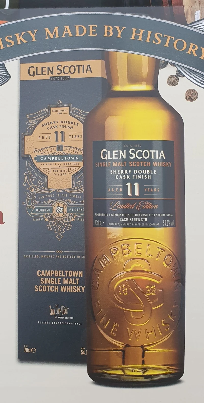 Glen scotia 11 Finish sherry PX Oloroso 0,7l 54,1 %vol.2008 2020