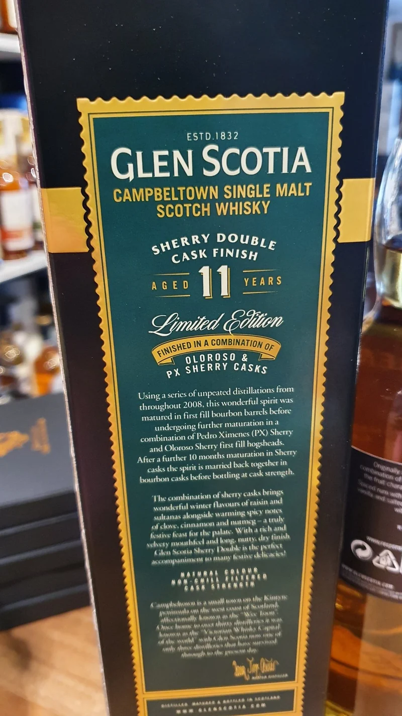 Glen scotia 11 Finish sherry PX Oloroso 0,7l 54,1 %vol.2008 2020