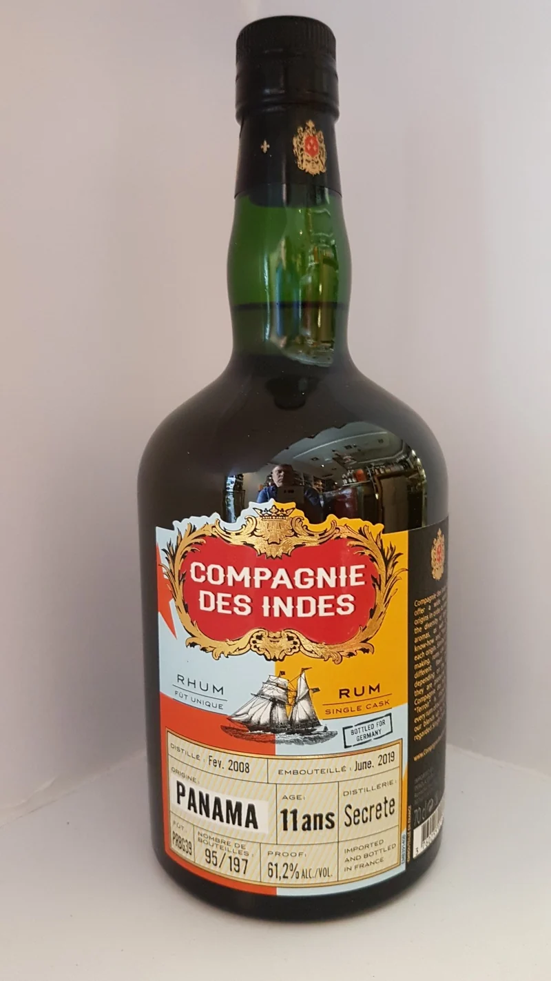 X Compagnie des Indes Panama 2008 2019 11 0,7l 61,2 %vol. cdi Rhum Rum Fassabfüllung Sonderedition limitiert auf ein Fass