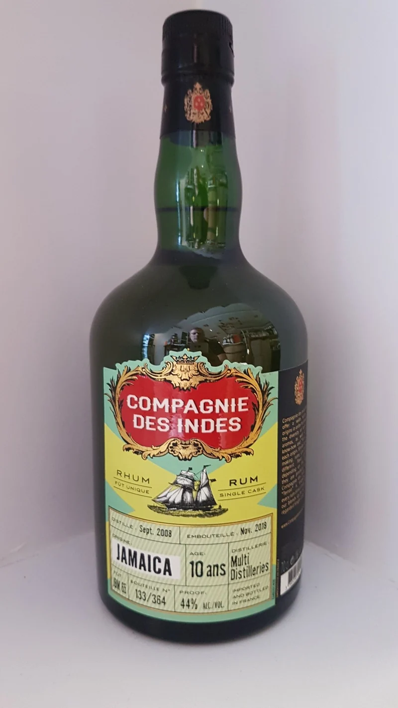 Compagnie des Indes Jamaica 2008 2018 Multidestillers 10 y 0,7l 44 % vol. Rhum Rum Fassabfüllung Sonderedition limitiert auf ein Fass