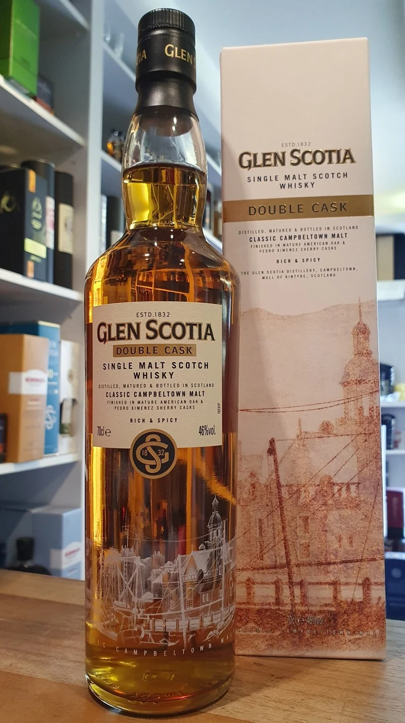 X Glen Scotia double cask ALTE AUSSTATTUNG bourbon sherry whisky 0,7l Fl 46% vol.