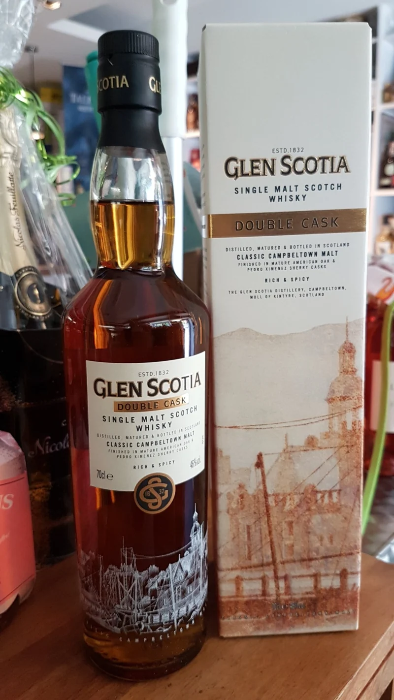 X Glen Scotia double cask ALTE AUSSTATTUNG bourbon sherry whisky 0,7l Fl 46% vol.