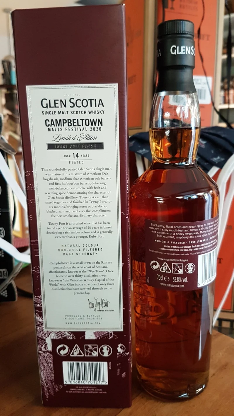Glen Scotia 14 y Festival 2020 single malt scotch whisky Edition 0,7l 52.8% vol.